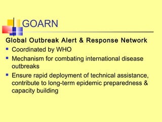 Goarn Website Emerging & re emerging infectious diseases | PPT