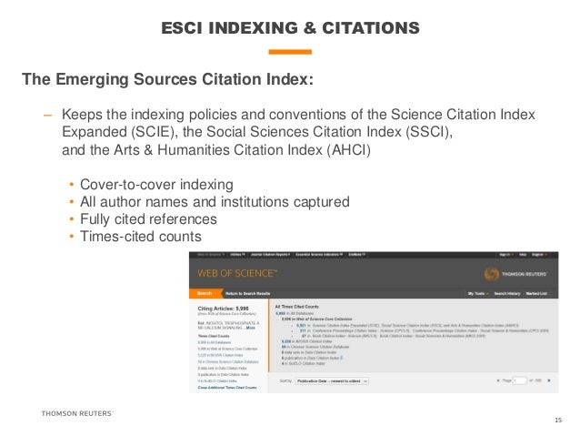 Emerging Sources Citation Index A New Edition Of Web Of Science