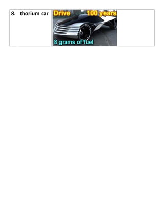 8. thorium car
 