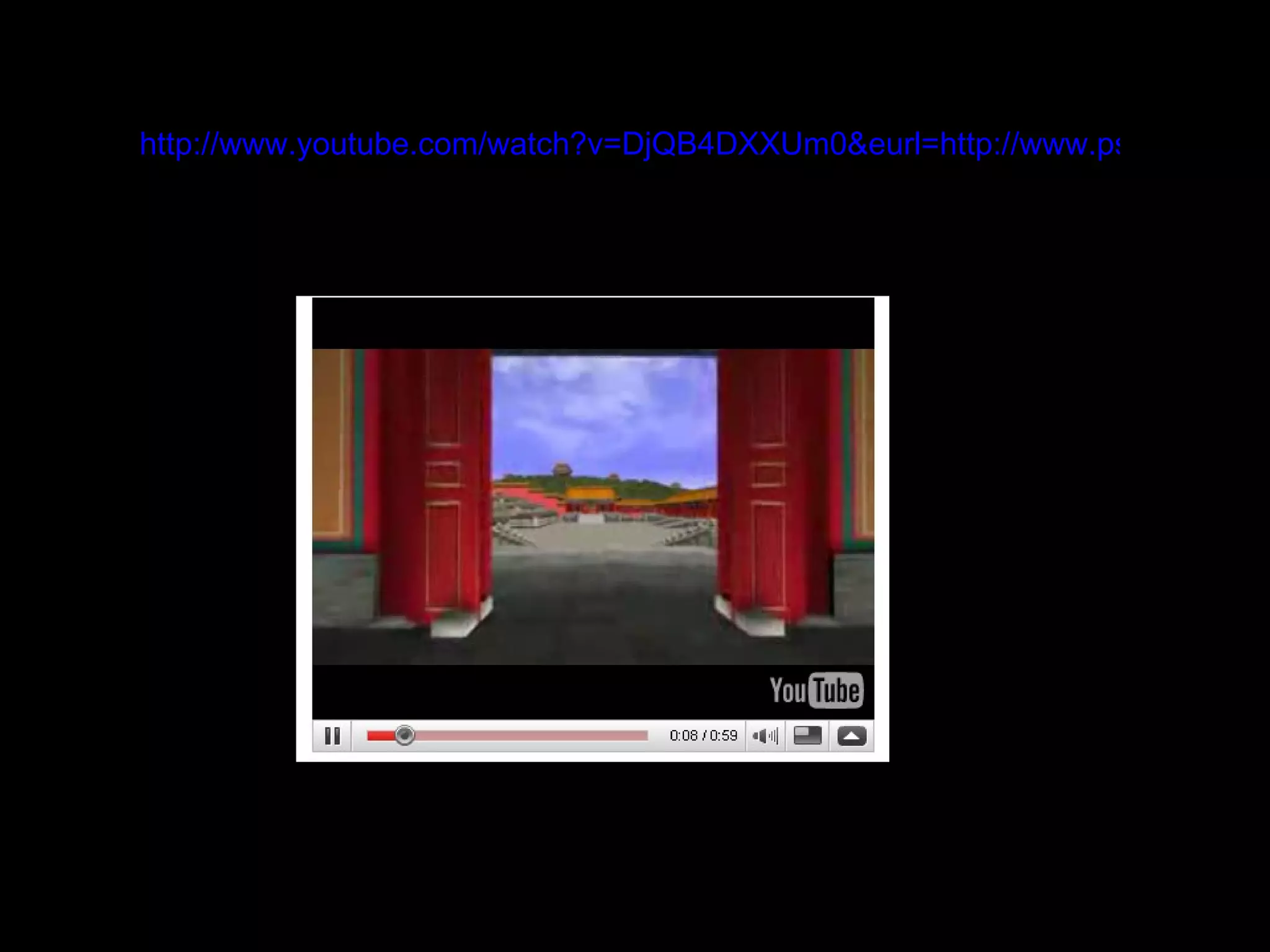 http://www.youtube.com/watch?v=DjQB4DXXUm0&eurl=http://www.psfk.com/2008/10/visit-beijings-forbidden-city-via-virtual-world.html   