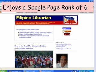 Enjoys a Google Page Rank of 6 