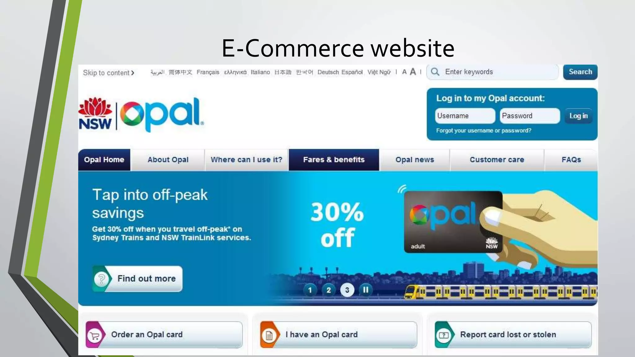 E-Commerce website 
 
