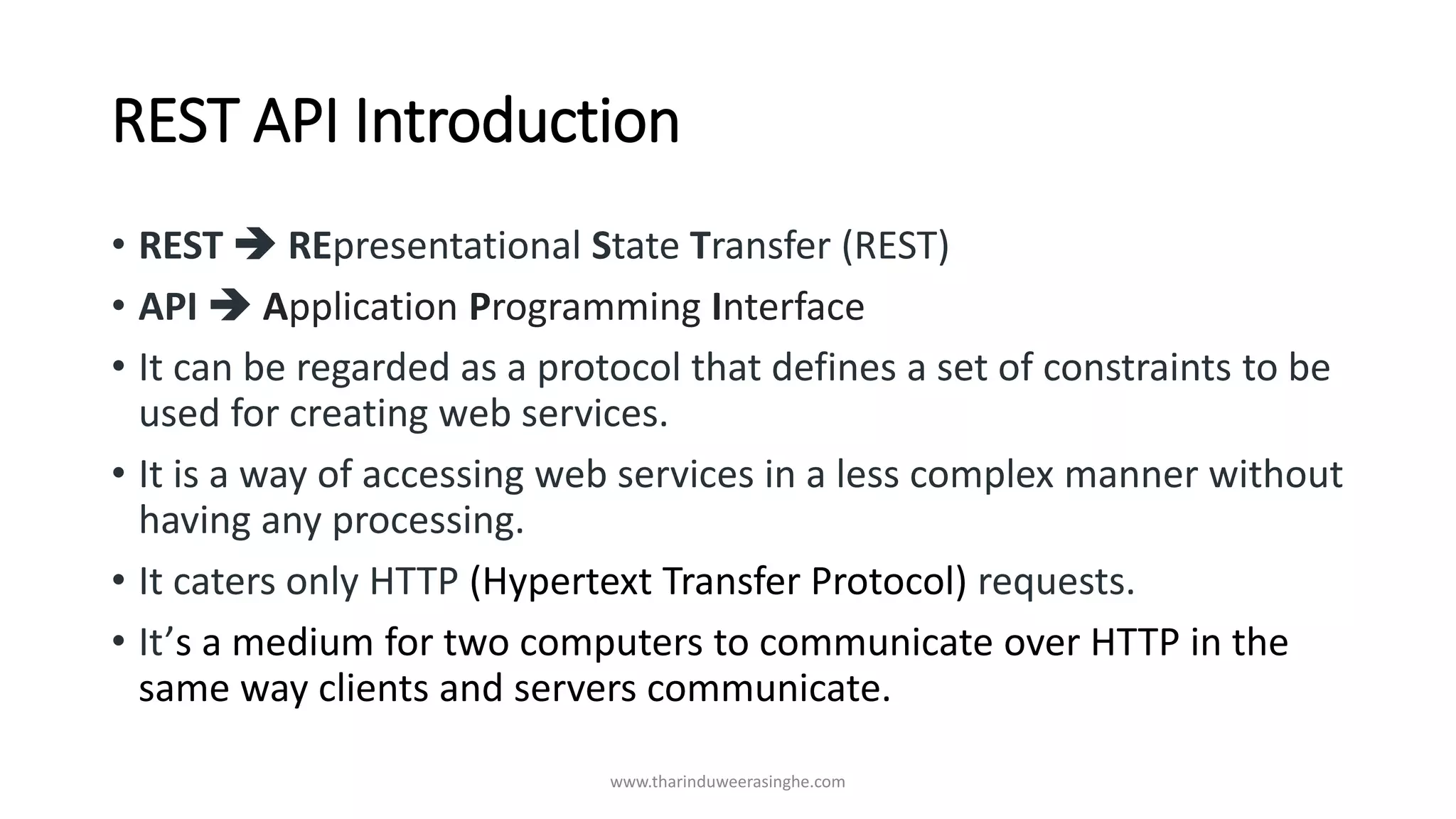 REST API Basics | PPT