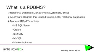 Emerging Technologies in RDBMSs | PPT