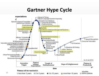 Gartner	
  Hype	
  Cycle	
  
20	
  
 