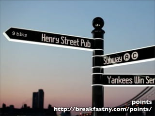 points
http://breakfastny.com/points/

 