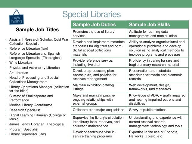 job description for library assistant