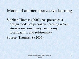 Pervasive Learning Example Ubiquitous Technology and Ambient Learning Opening New Ways to ...