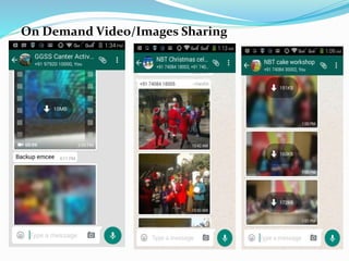On Demand Video/Images Sharing
 