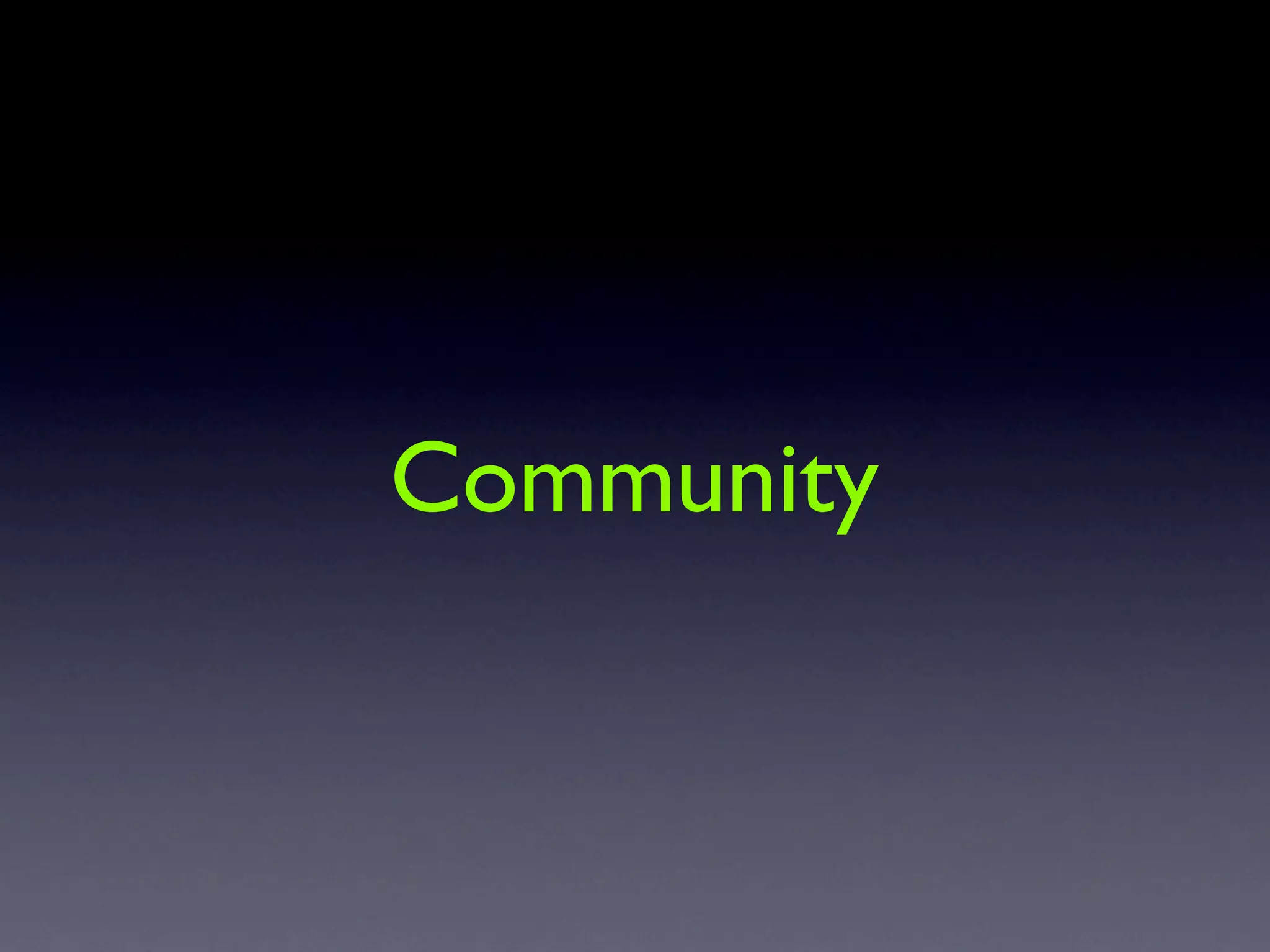 Community
 