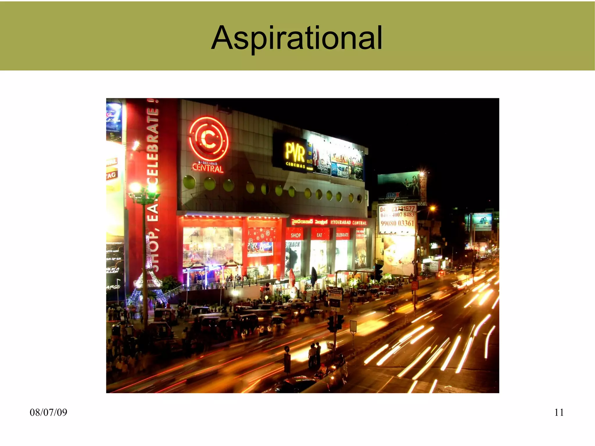 Aspirational




08/07/09                  11
 