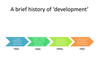 Emerging trends in development studies | PDF