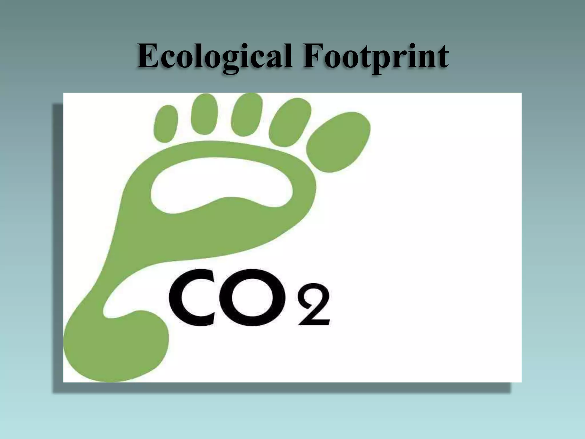 Ecological Footprint
 