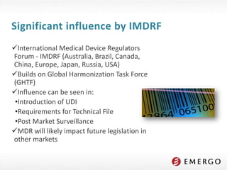 Webinar: Europe's new Medical Device Regulations (MDR) | PDF