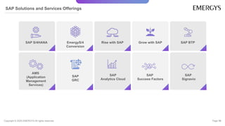 Optimize Business Efficiency with SAP Solutions | Emergys | PPTX