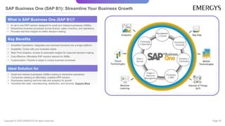Optimize Business Efficiency with SAP Solutions | Emergys | PPTX