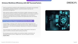 Optimize Business Efficiency with SAP Solutions | Emergys | PPTX
