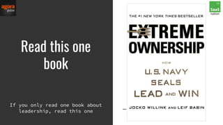 Read this one
book
If you only read one book about
leadership, read this one
 
