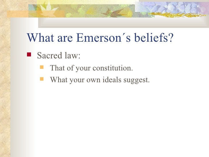Emerson analysis