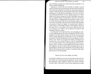 Emerson, et al   writing ethnographic field notes