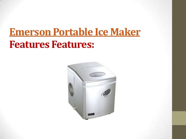 Emerson portable ice maker