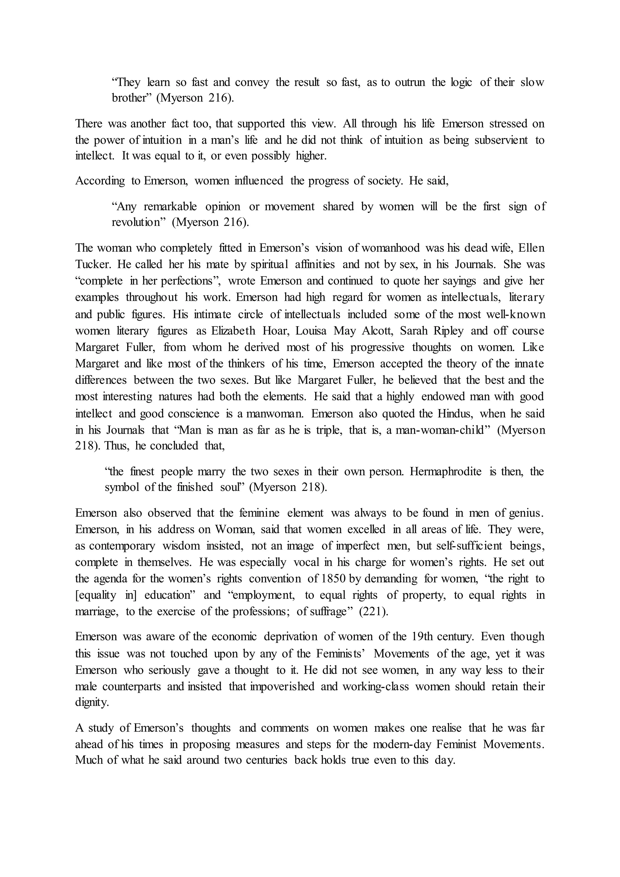 Emerson & Women's Rights.docx