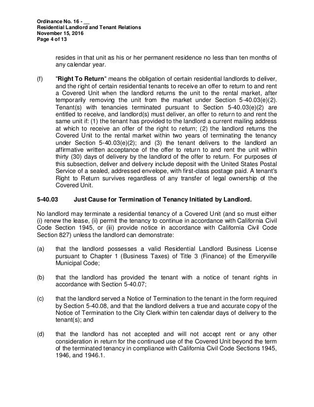notice not to renew lease