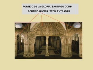PORTICO DE LA GLORIA. SANTIAGO COMP
PORTICO GLORIA: TRES ENTRADAS
 