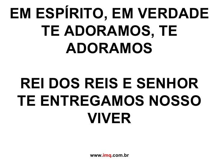 Em Espirito Em Verdade