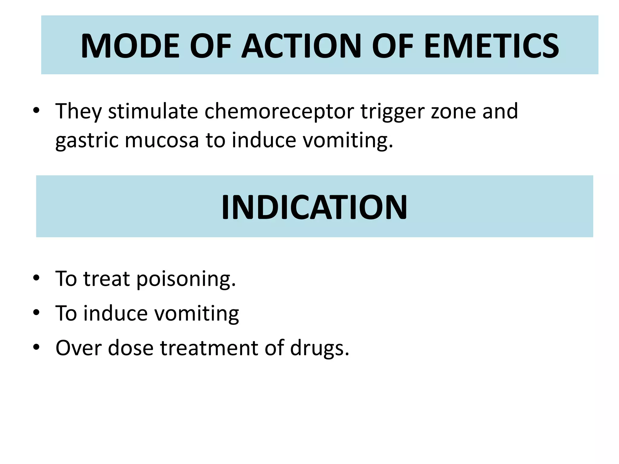 Emetics | PPT