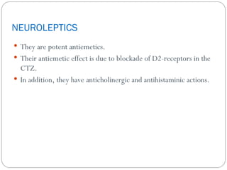 EMETICS AND ANTIEMETICS and classificationppt | PPT