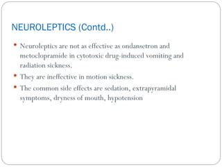 EMETICS AND ANTIEMETICS and classificationppt | PPT