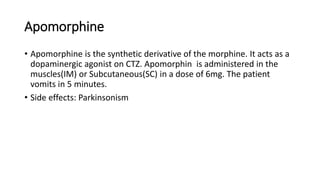 Apomorphin Emetics (dr ibanda hood) | PPTX