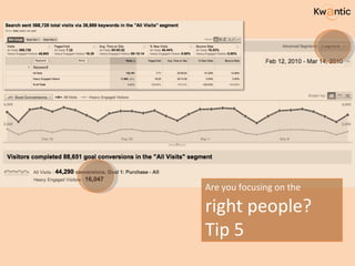 Are you focusing on the  right people? Tip 5 