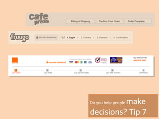Do you help people  make decisions? Tip 7 
