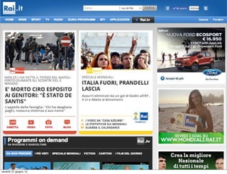 venerdì 27 giugno 14
 