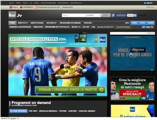 venerdì 27 giugno 14
 