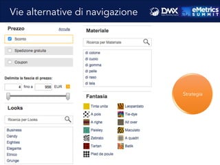 Vie alternative di navigazione
Strategia
 