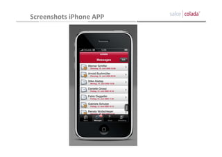 Screenshots iPhone APP
 