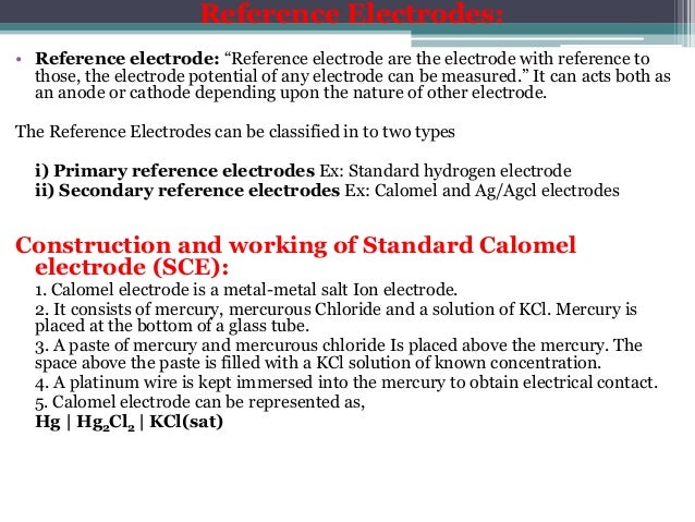 Module 1 Electrochemistry