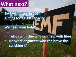What	
  next?	
  




                    Photo:	
  Andy	
  Davidson	
  
 