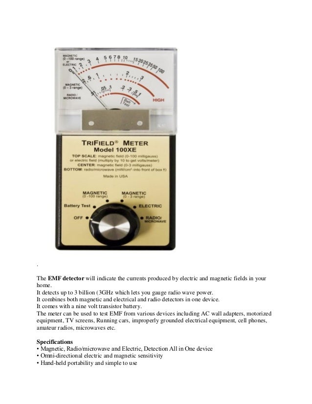Emf detector the alpha lab trifield emf meter