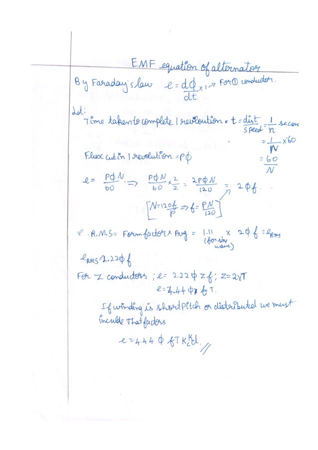 Emf equation of alternator.pdf