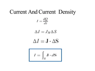 Current And Current Density
 