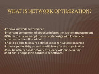 Network Optimization | PPTX