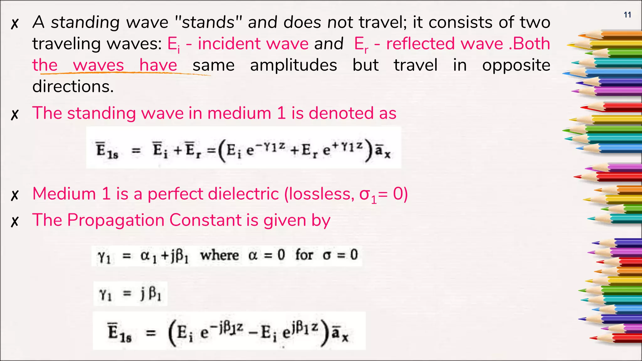 Unit V-Electromagnetic Fields-Normal incidence at a plane dielectric ...