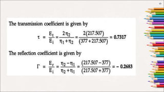 Unit V-Electromagnetic Fields-Normal incidence at a plane dielectric ...