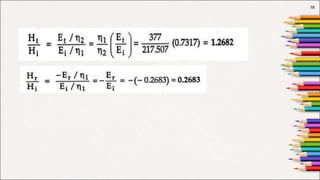 Unit V-Electromagnetic Fields-Normal incidence at a plane dielectric ...
