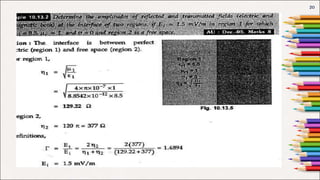 Unit V-Electromagnetic Fields-Normal incidence at a plane dielectric ...