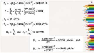 Unit V-Electromagnetic Fields-Normal incidence at a plane dielectric ...